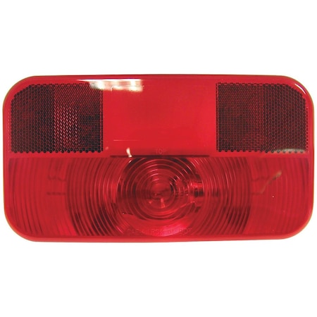 Peterson Stop/ Turn/ Tail Light, Incandescent Bulb, Rectangular, Red, 8-9/16" Length x 4-5/8" Width V25921